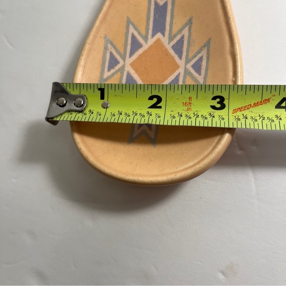 Vintage Spoon Rest Treasure Craft Ceramic Southwest 9" - Picture 7 of 8